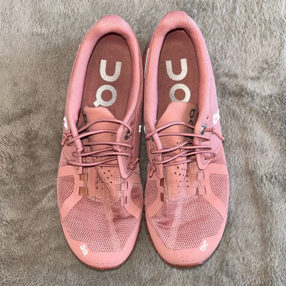 Pink On Tennis Shoes 7.5